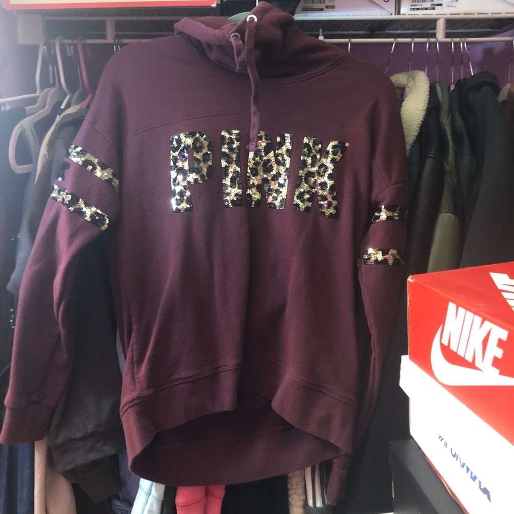 Pink Victoria’s Secret hoodie